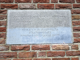 Plaque for the consolidation of the fundaments of the Kasteel Heusden castle