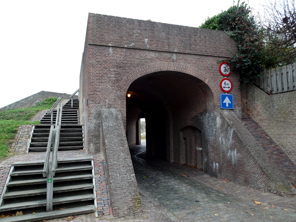 Tunnel at the Wijkse Poort gate at the Burchtplein square