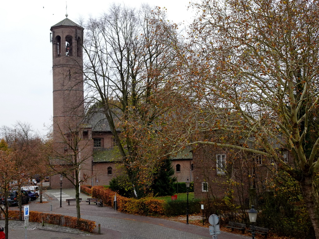 The Sint Catharinakerk church, viewed from the top of the Wijkse Poort gate