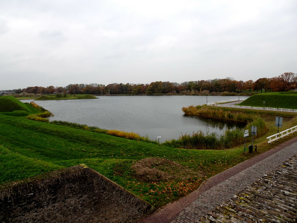 The Tramhaven harbour, viewed from the top of the Wijkse Poort gate