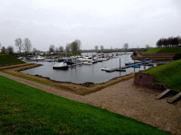 The Jachthaven harbour, viewed from the back side of the Wijkse Poort gate