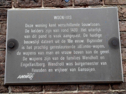 Information on a house at the Wijksestraat street