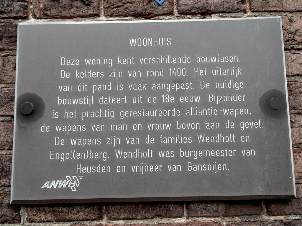 Information on a house at the Wijksestraat street