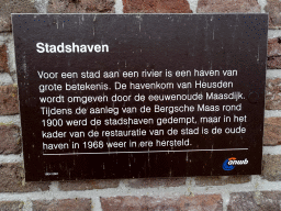 Information on the Stadshaven harbour