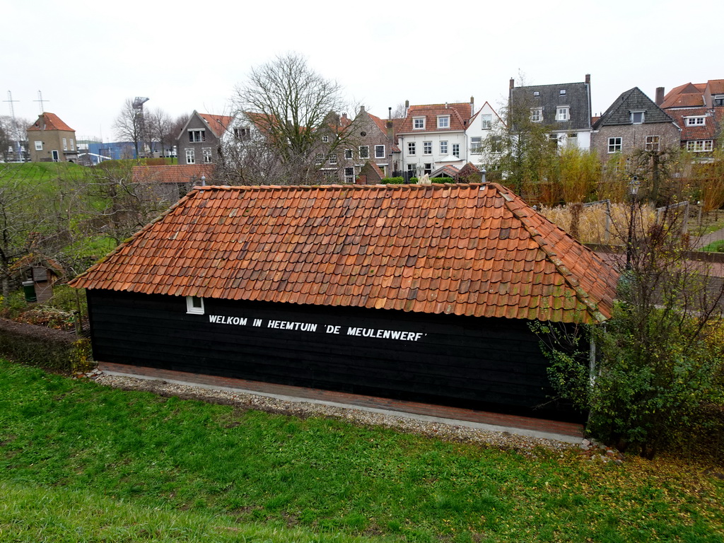 The Heemtuin De Meulenwerf garden, viewed from the path to Windmill nr. II