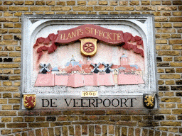 Relief at the back side of the Veerpoort gate