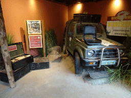 Jeep at the Elephant enclosure at the Safaripark Beekse Bergen