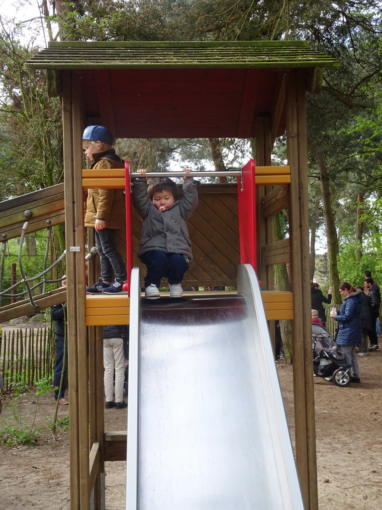 Max at the playground near the Elephant enclosure at the Safaripark Beekse Bergen