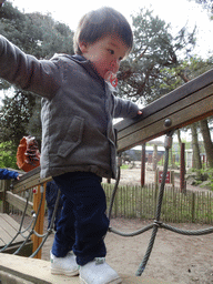 Max at the playground near the Elephant enclosure at the Safaripark Beekse Bergen