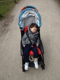 Max sleeping at the Safaripark Beekse Bergen