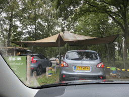Entrance to the Autosafari of the Safaripark Beekse Bergen, viewed from the car