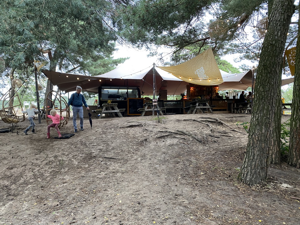 Somerkroeg restaurant and terrace at the Kongoplein square at the Safaripark Beekse Bergen