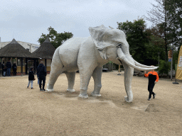 Elephant statue at the entrance to the Safaripark Beekse Bergen