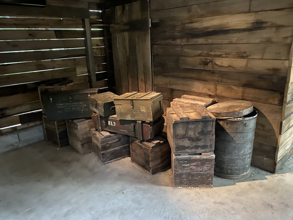 Chests at the Poachers Hut of Omari at the Safaripark Beekse Bergen