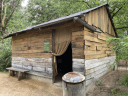 Front of the Poachers Hut of Omari at the Safaripark Beekse Bergen