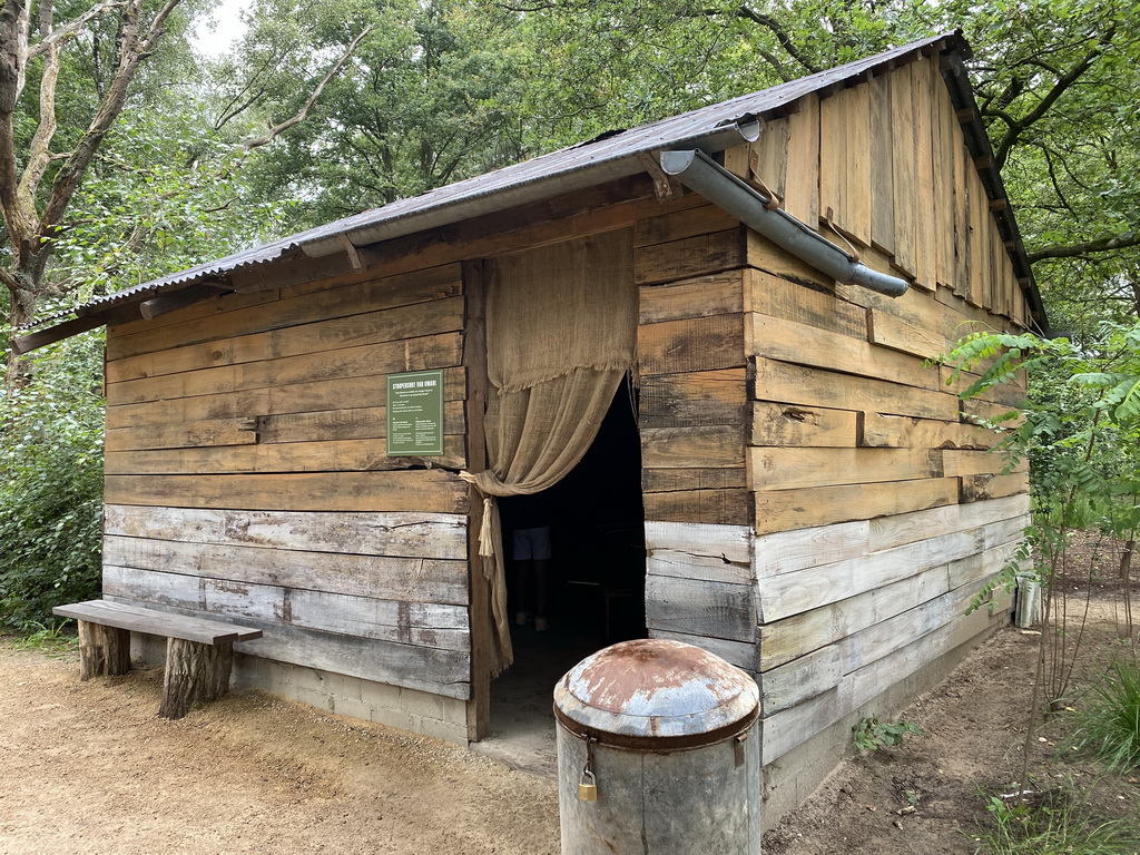 Front of the Poachers Hut of Omari at the Safaripark Beekse Bergen