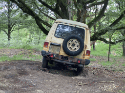 Car at the Poachers Hut of Omari at the Safaripark Beekse Bergen