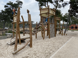 Max at the playground at Karibu Town at the Safari Resort at the Safaripark Beekse Bergen