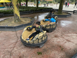 Max and his friends at the Funwheels attraction at Speelland Beekse Bergen