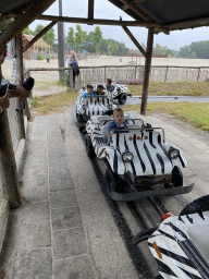 Max and his friend at the Buggybaan attraction at Speelland Beekse Bergen