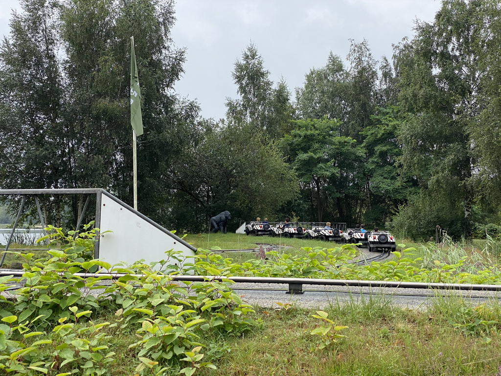 Max and his friend at the Buggybaan attraction at Speelland Beekse Bergen