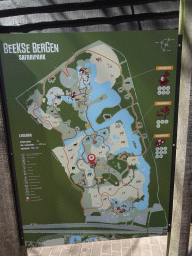 Map of the Safaripark Beekse Bergen