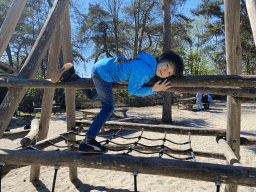 Max at the playground of the Afrikadorp village at the Safaripark Beekse Bergen