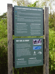Information on the dangers for the African Penguin at the Safaripark Beekse Bergen