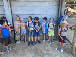 Max and his friends at the Safariplein square at the Safaripark Beekse Bergen