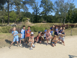 Max and his friends with a Square-lipped Rhinoceros at the Safaripark Beekse Bergen