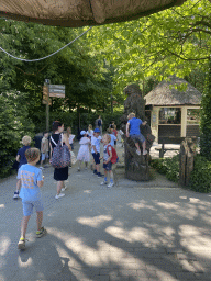 Max`s friends in front of the Wildlife Foundation building at the Safaripark Beekse Bergen