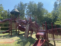 Max`s friends at the playground at the Safariplein square at the Safaripark Beekse Bergen