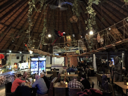Interior of the Safari Restaurant at the Safaripark Beekse Bergen, during the Winterdroom period, by night