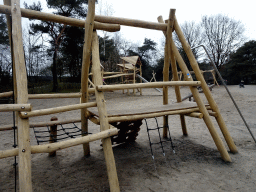 The playground of the Afrikadorp village at the Safaripark Beekse Bergen