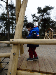 Max at the playground of the Afrikadorp village at the Safaripark Beekse Bergen