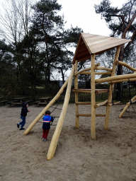 Max at the playground of the Afrikadorp village at the Safaripark Beekse Bergen
