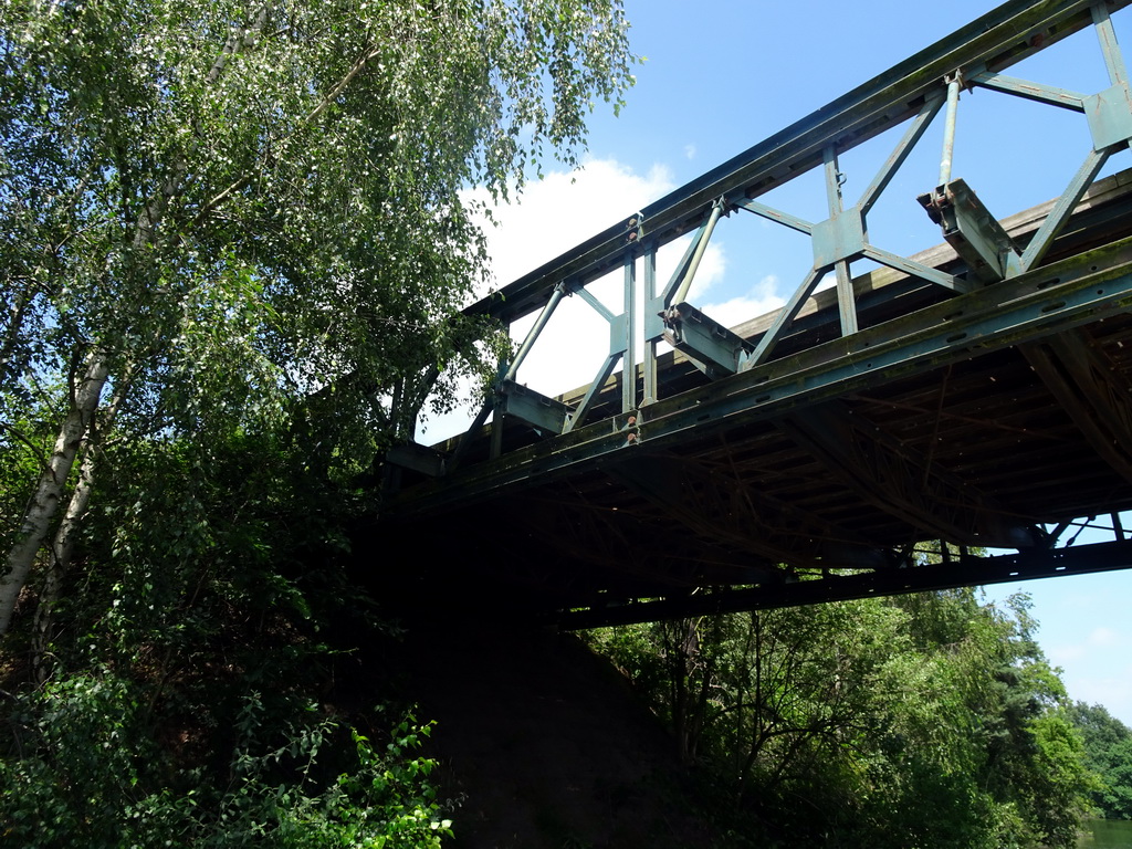 Bridge at the Safaripark Beekse Bergen, viewed from the safari boat during the Boatsafari