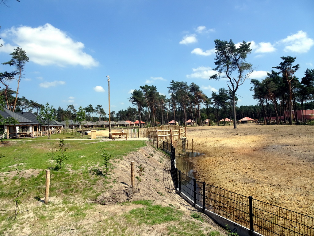 The Masai Mara area of the Safari Resort at the Safaripark Beekse Bergen, viewed from the terrace of our holiday home