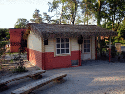 Small house at the front of Karibu Town at the Safari Resort at the Safaripark Beekse Bergen