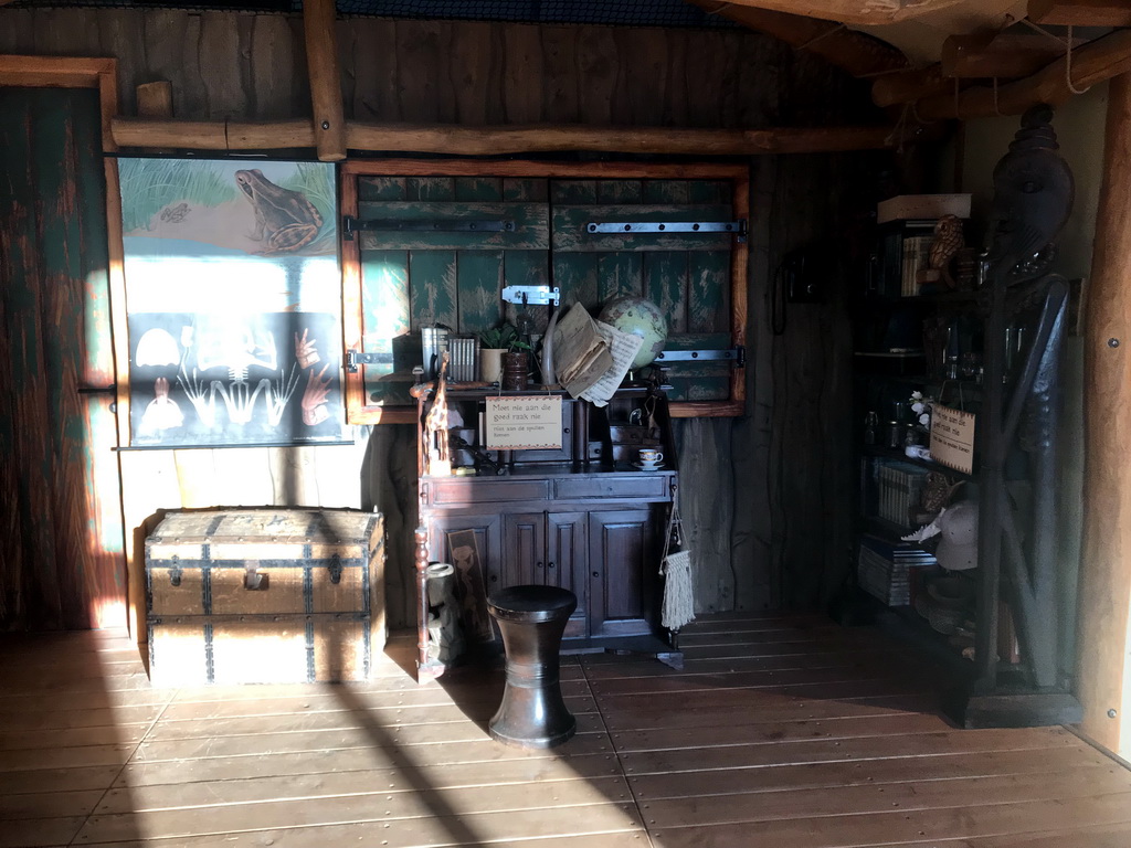 Chest and cabinets at the Ranger Basecamp at the Safari Resort at the Safaripark Beekse Bergen