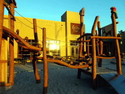 Playground at Karibu Town at the Safari Resort at the Safaripark Beekse Bergen, at sunset