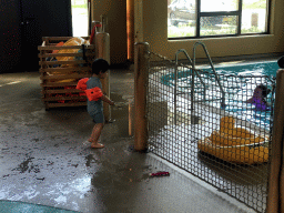 Max at the Maji Springs swimming pool at Karibu Town at the Safari Resort at the Safaripark Beekse Bergen