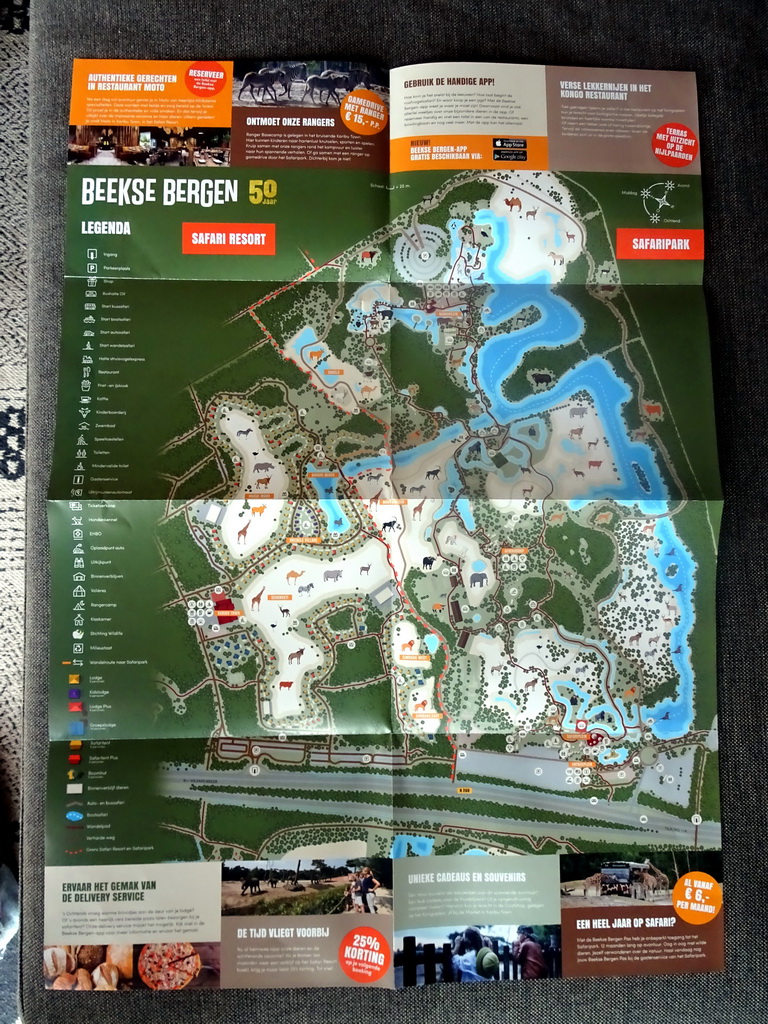 Map of the Safari Resort and Safaripark Beekse Bergen