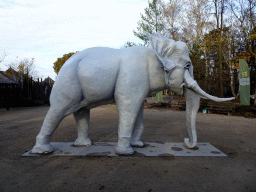 Elephant statue at the Entreeplein square at the Safaripark Beekse Bergen