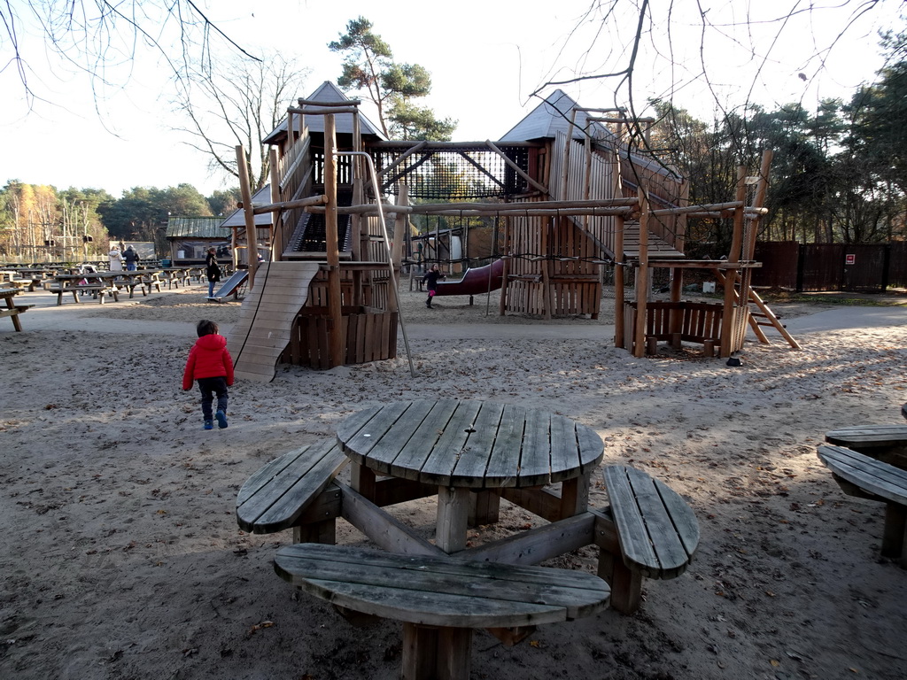 Max at the playground near the Kongo restaurant at the Safaripark Beekse Bergen