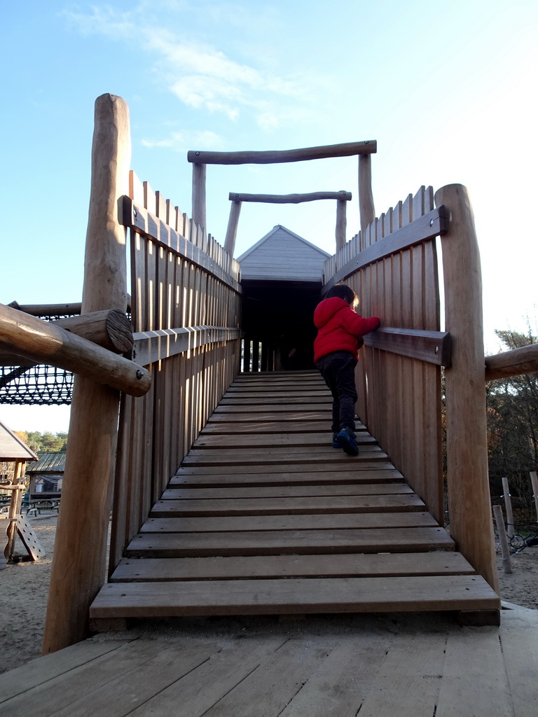 Max at the playground near the Kongo restaurant at the Safaripark Beekse Bergen