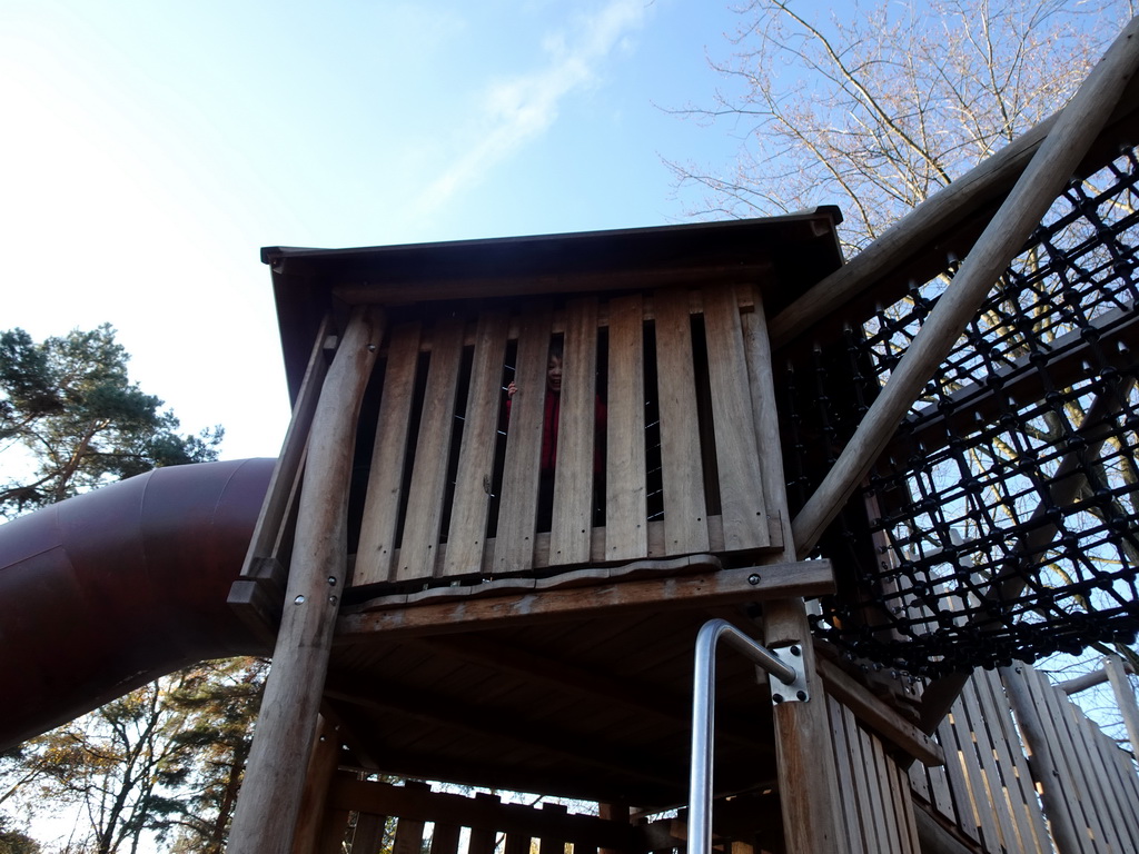 Max at the playground near the Kongo restaurant at the Safaripark Beekse Bergen