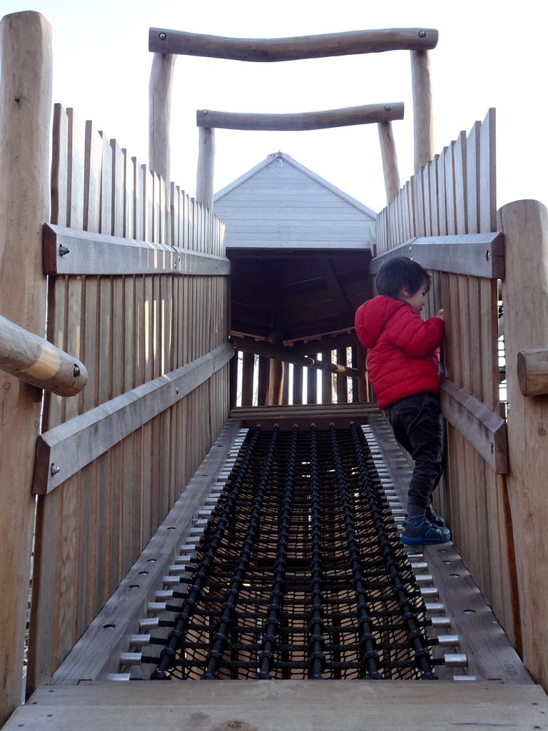 Max at the playground near the Kongo restaurant at the Safaripark Beekse Bergen