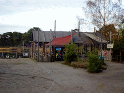 Safari boat terminal at the Kongoplein square at the Safaripark Beekse Bergen