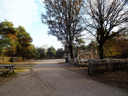 The playground of the Afrikadorp village at the Safaripark Beekse Bergen